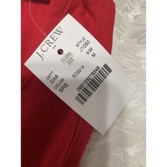 j crew womens new solid red mercantile tank top medium - Picture 4 of 5